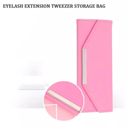 Grafting Eyelashes Special Tweezers Organizer Eyelashes Professional Store With Clips Carabiner Toolkit Drop-proof Storage Bag