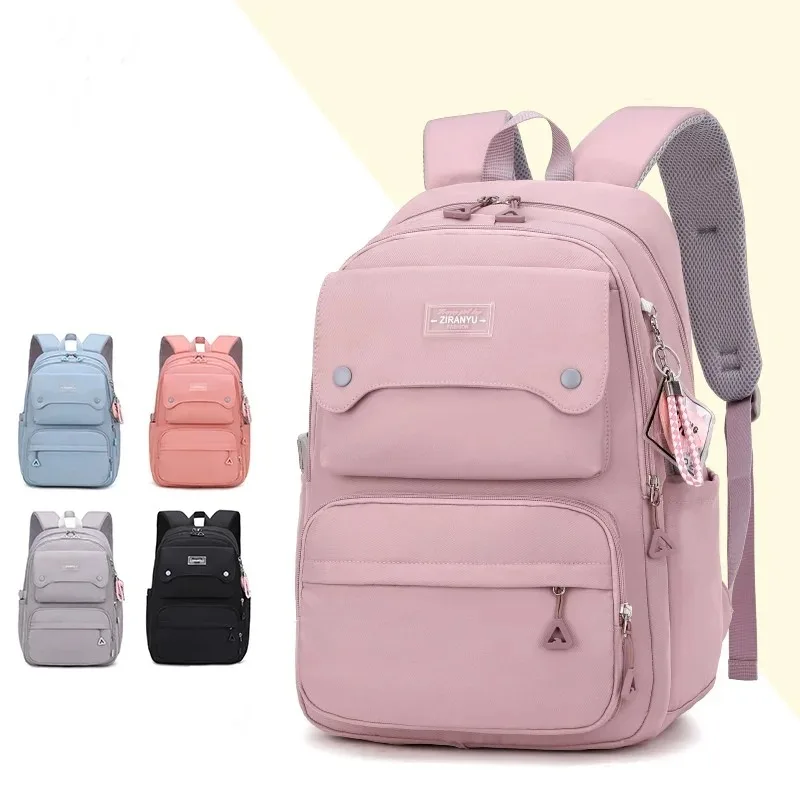 Girls Large Capacity Waterproof School Backpack, Premium Water‑repellent Book Bag for Primary Elementary School Students