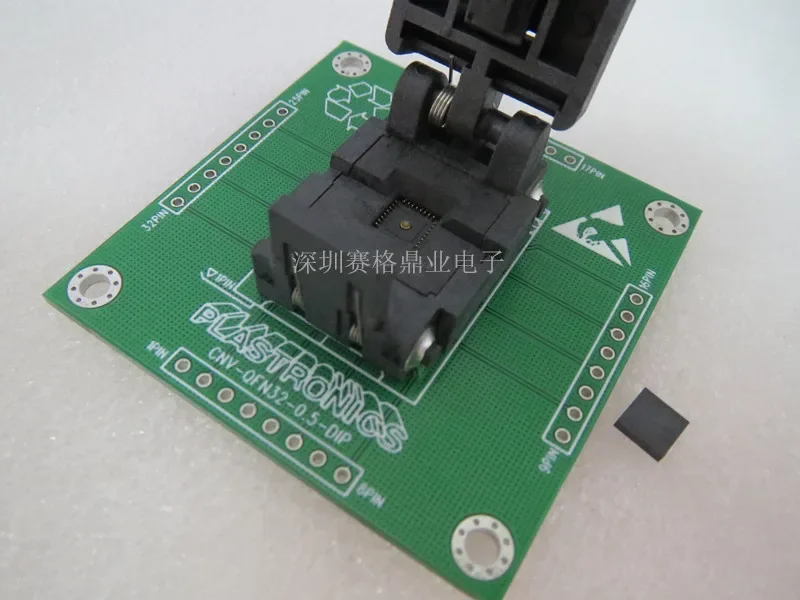

QFN32/DIP32 32QN50S15050 IC Испытательное сиденье Испытательный стенд Испытательная розетка Сиденье для программирования