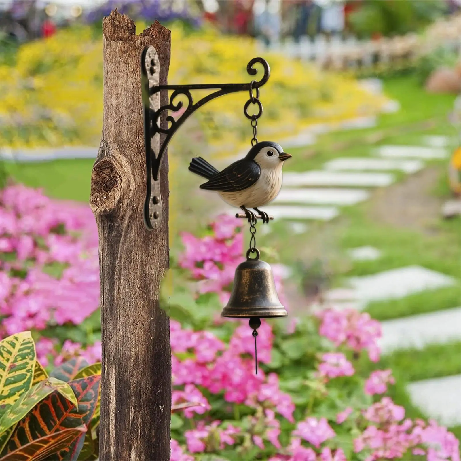 

Outdoor Chimes Animal Wind Chime Outside Decor Metal Art Ornament Rustic Outdoor Decorations For Yard Window Patio Garden Decor