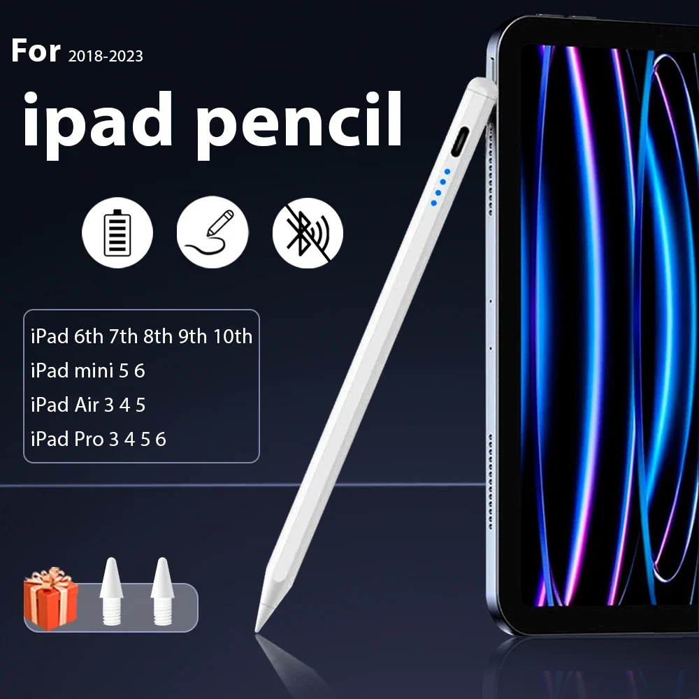 

For Apple Ipad 6 7 8 9 10 Mini 5 6 Air 3 4 5 Pro 3 4 5 6 Stylus for Apple Pencil With Palm Rejection for iPad Pencil with Nibs