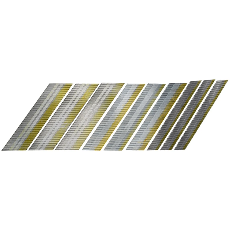 

15 Gauge DA Angled Nails, 34-Degree, 900-Pack(2-1/2inch, 2inch, 1-1/4inch 300 Per Sizes),Galvanized Assorted Size