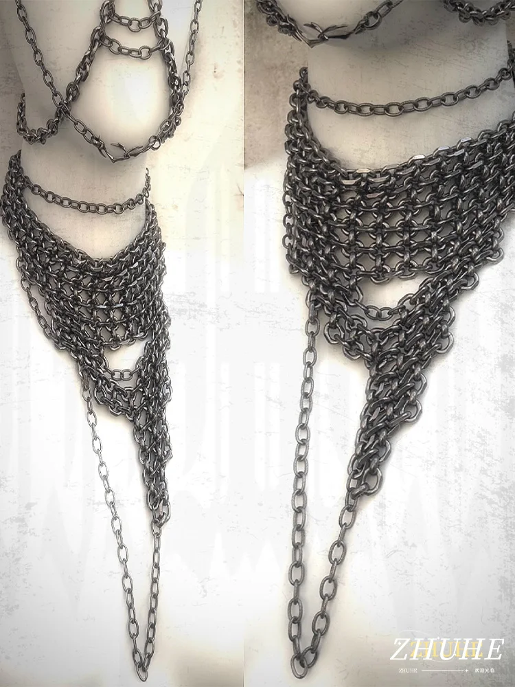 قلادة ZHUHE المقطوعة بشكل غير منتظم على طراز Cyberpunk هي إكسسوار مجوهرات لكل من النساء والرجال كهدية للحفلات #1