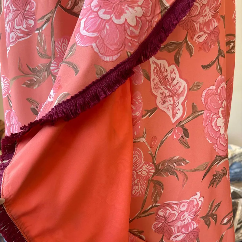 Casual dames zomerjurk met korte mouwen en V-hals, elegante vakantie-zonnejurk met pofmouwen, Boheemse bedrukte bodycon maxi-jurken