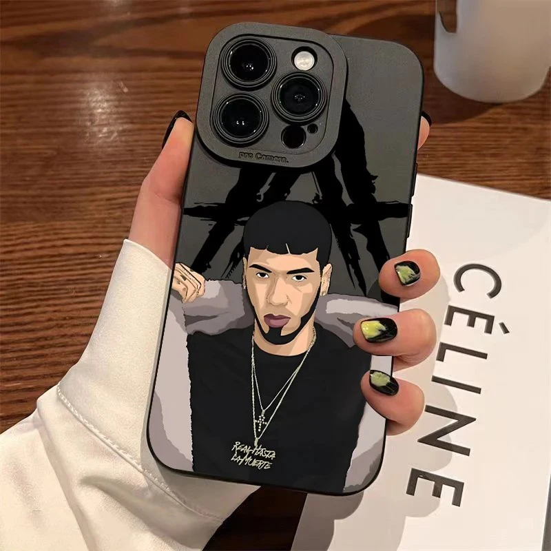 Fashion Hot Rapper Anuel AA Phone Case For iPhone 16e 16 15 14 13 12 11 Mini Pro Max X XR XSMax 8 7 6S Plus Soft Silicone Cover