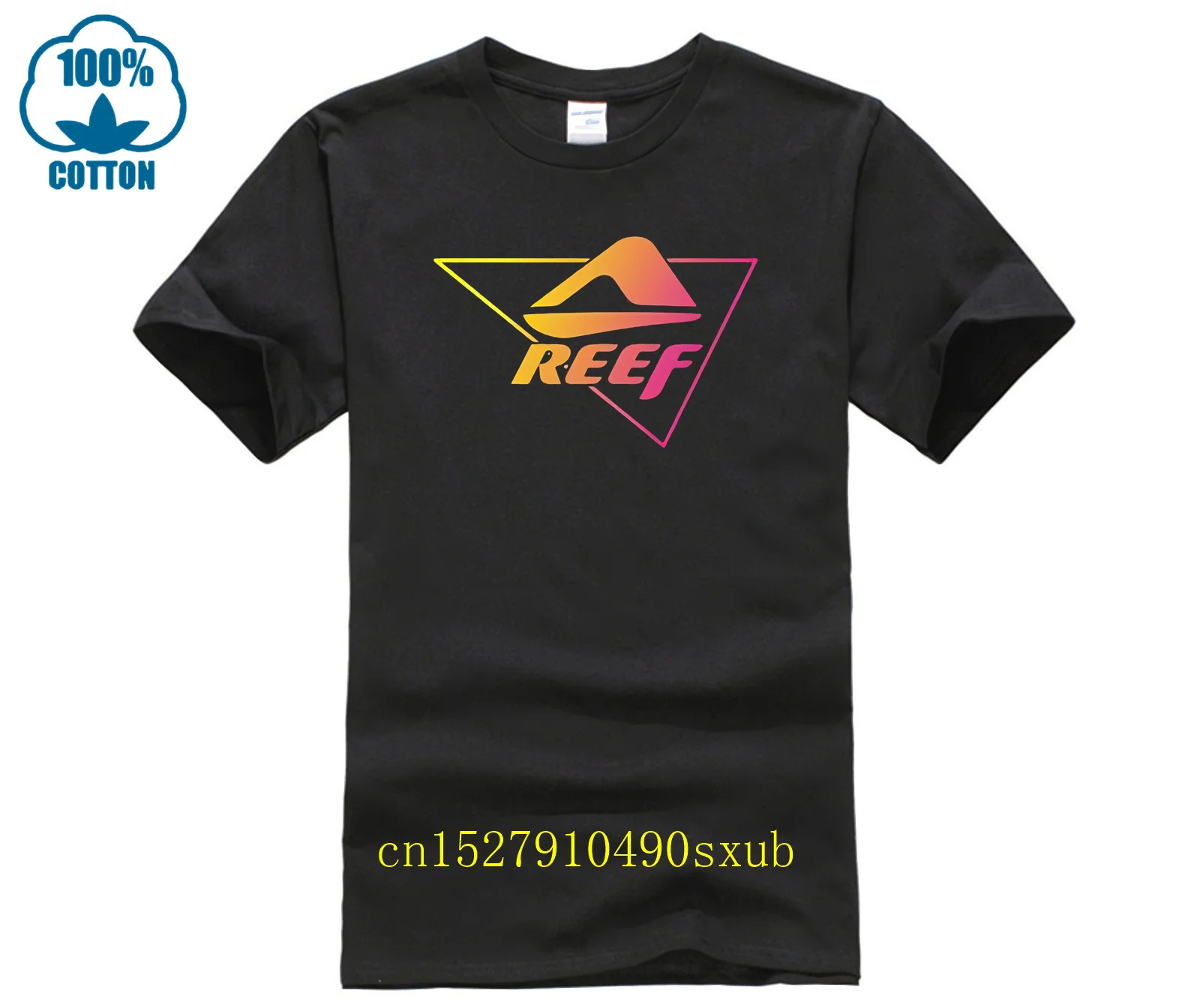 Reef Men's Photo T-Shirt Brand Style Short Sleeve Cheap Sale 100 % Cotton Tee Mens Print T Shirt Cotton Tee