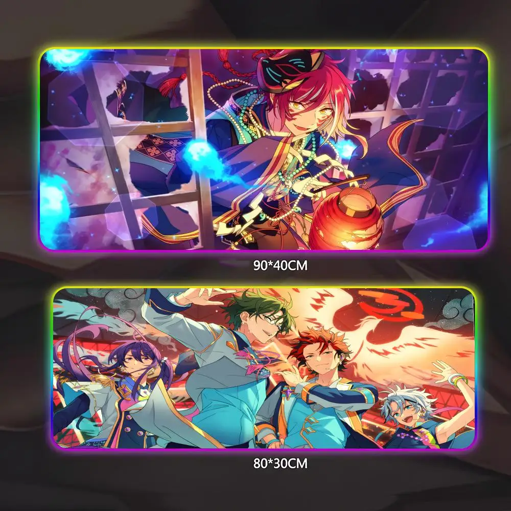 ensemble-stars-マウスパッド-ゲーマー発光-led-マウスパッド-ゲームテーブル-rgb-デスクマット-キーボード-pc-マウスパッド