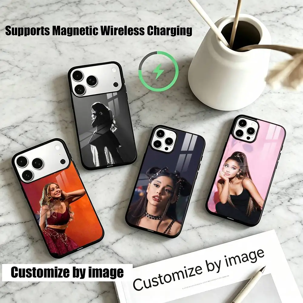USA Singer Ariana G-Grandes  Phone Case For iPhone18,17,16,15,14,13Plus,Pro Allows magnetic wireless charging