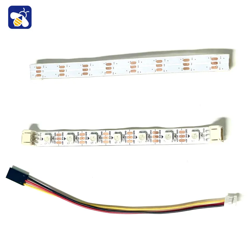 [Cascadable] WS2812 RGB Full Colour Ribbon Strip 5V Ambient Light Programmable 7 Beads