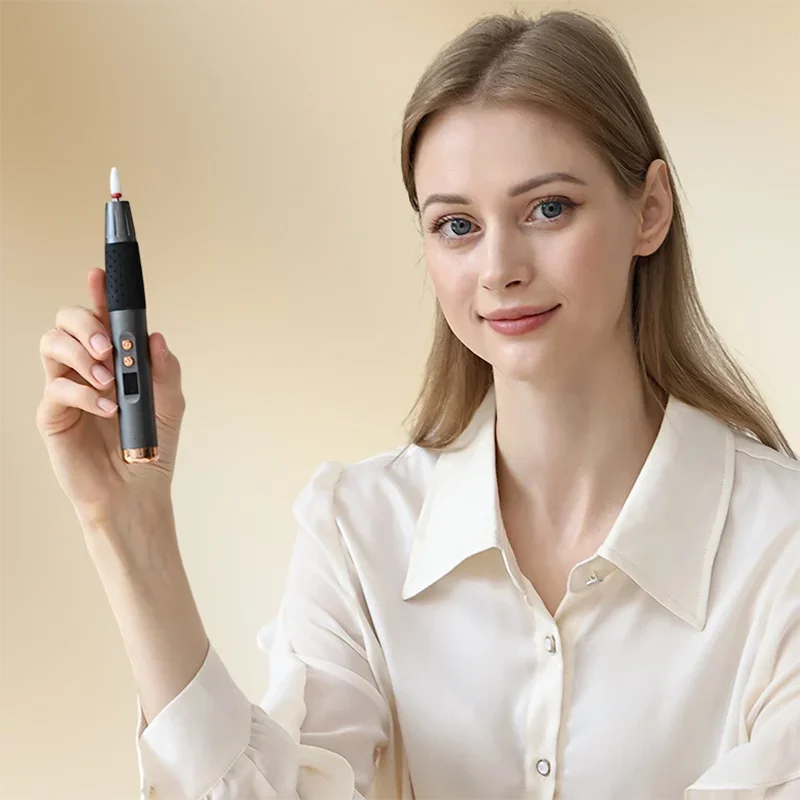 Lucidatore per unghie elettrico professionale di alta qualità Uso domestico Fai da te Rimozione della pelle morta Lucidatore per unghie Strumenti per manicure portatili