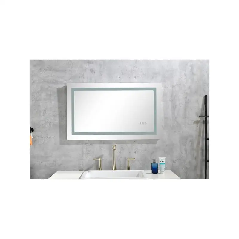 

40x26 Inch LED Wall-Mounted Bathroom Mirror with Front and Back Lighting, Smart Touch, Anti-Fog, Memory Function, 3 Color