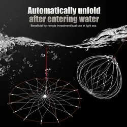 6/20 Wire Casting Fishing Net Crayfish Catcher Crab Cage Stainless Steel Network Collapsible Automatic Fishing Crab Trap Nets