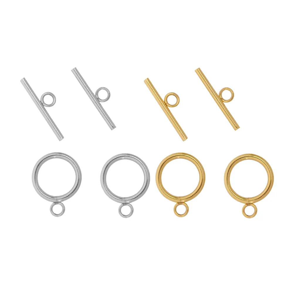 

8 Sets Necklace Connector Pcs Metal Chain Connector Clasps Necklace Making DIY Jewelry Supplies Craft Accessories