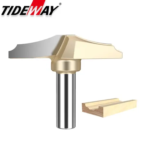 Tideway Carbide Tipped Classical Plunge Teflon Coating Bit Carving Tungsten Woodworking CNC Tools Milling Cutter