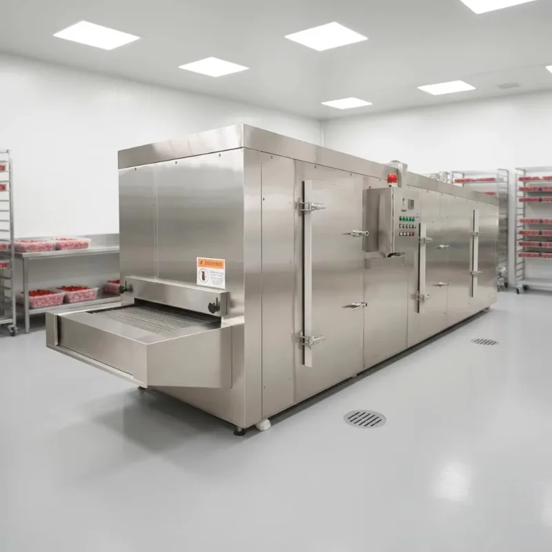 Quick freezing machine for frozen shrimp/ squid/fish / Tunnel rapid freezing machine Customized