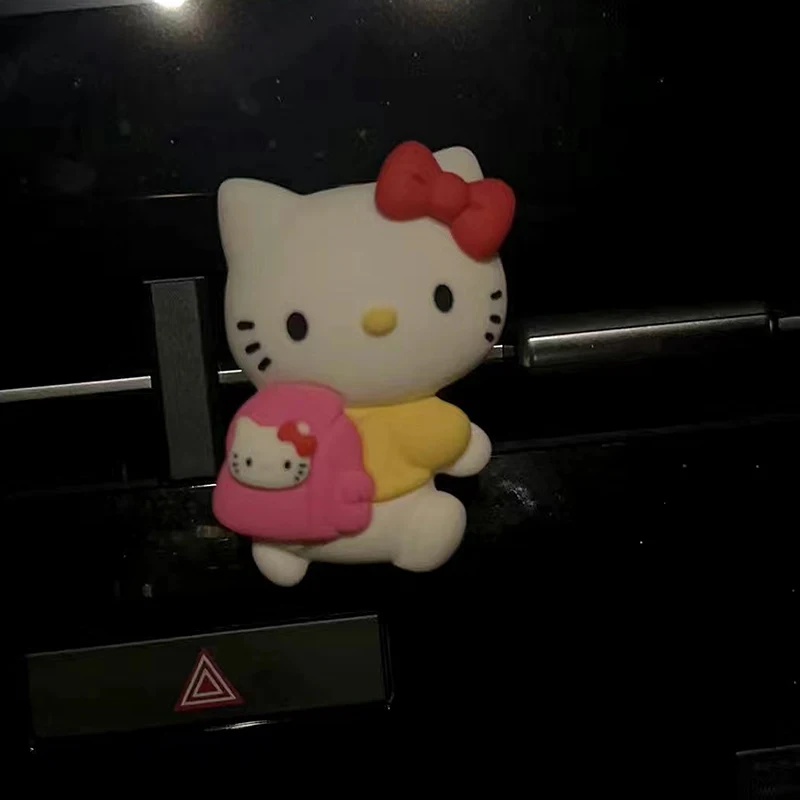 Kawaii Charm Backpack Hello Kitty Car Decoration Cute Funny Ornaments Car Air Conditioner Air Outlet Aromatherapy Gift