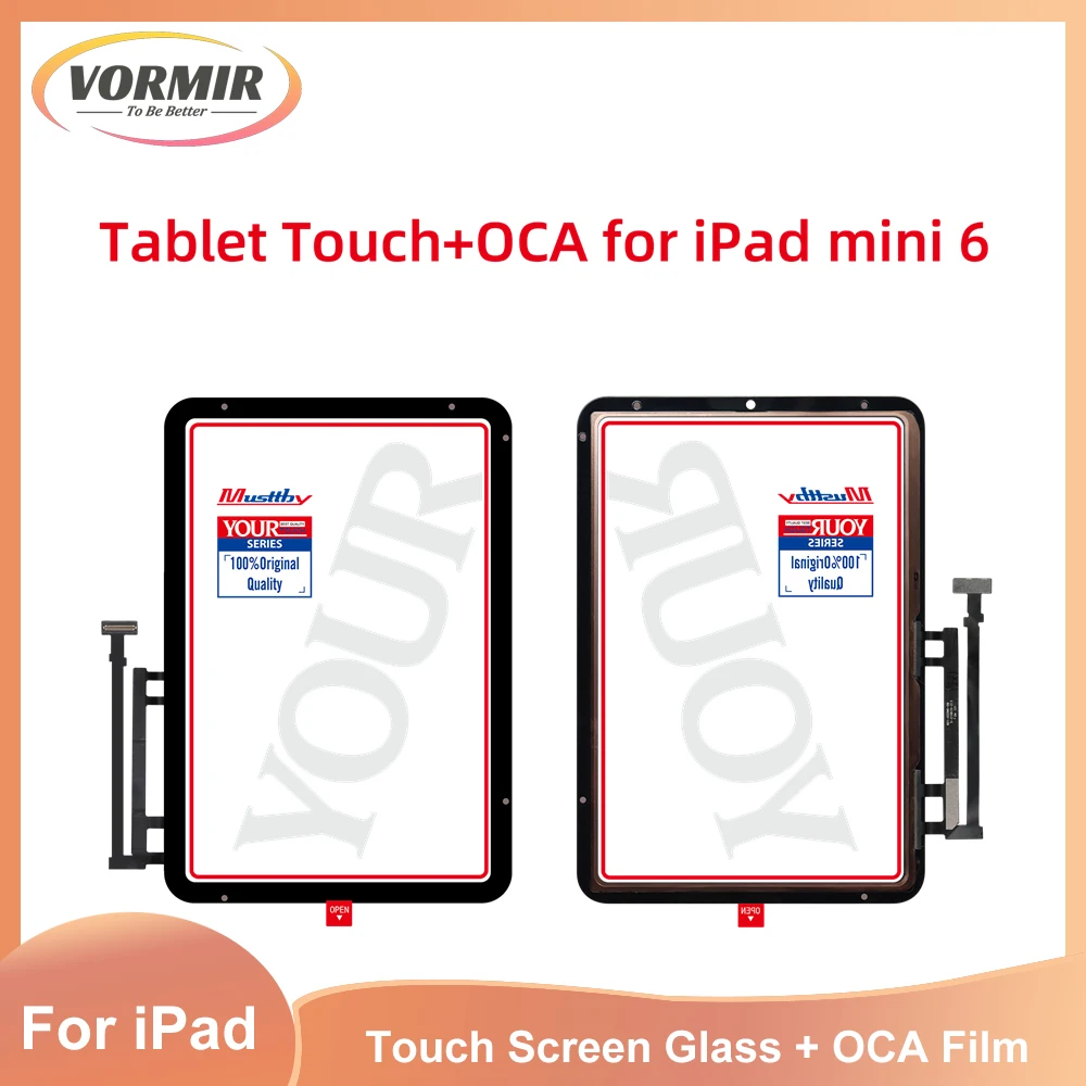 LCD Touch Screen Digitizer Front Glass With OCA Film Replacement For Apple iPad Mini Series Mini 6 5 4 3 2 Tablet Assembly Panel