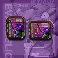 EVA EVANGELION Airpods 3rd Generation Headphone Set Anime 1/2 Generation Pro Wireless Bluetooth Headphone Protective Shell Soft
