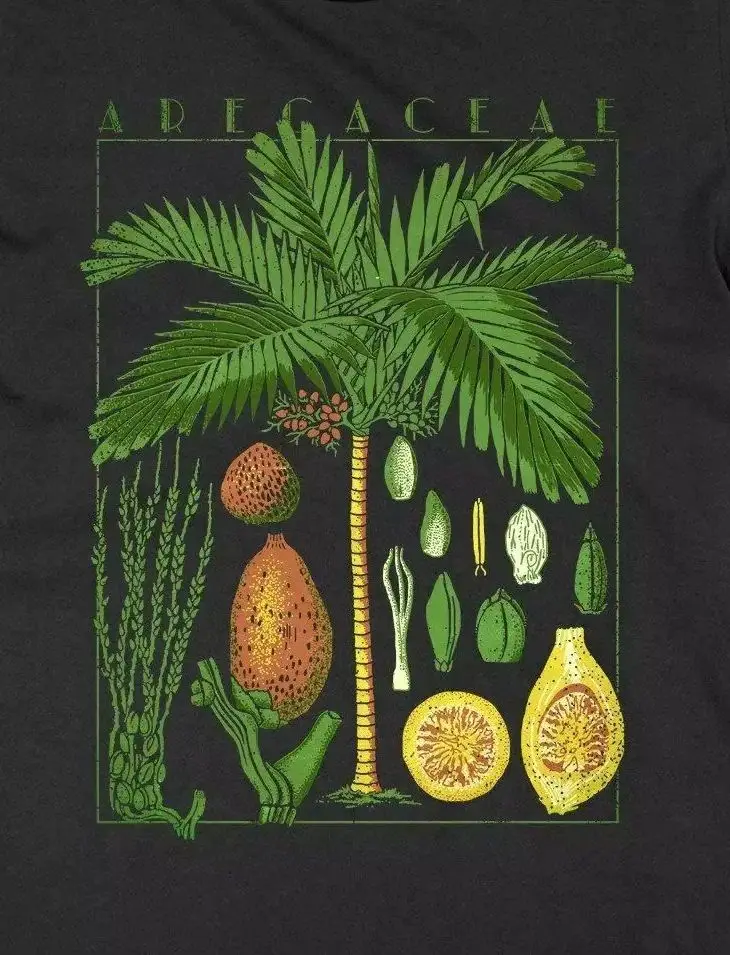 Botanical Garden Plant Palm Tree Fruit Flower Grow T-Shirt 100% Cotton O-Neck Summer Short Sleeve Casual Mens T-shirt Size S-3XL