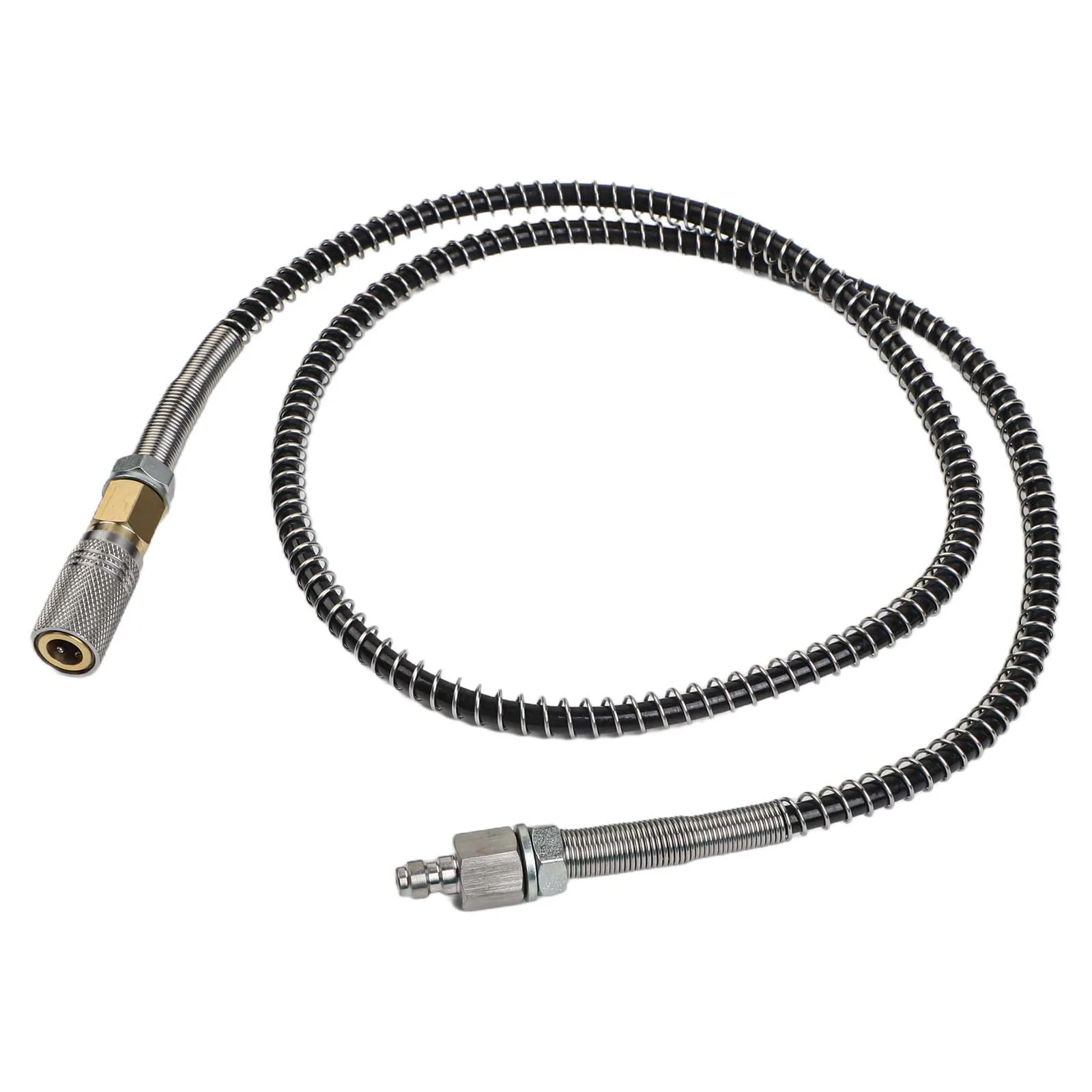 Black Air Compressor Accessories Copper Female Quick Disconnect Fitting Hose Accessories 4500PSI Rated Pressure