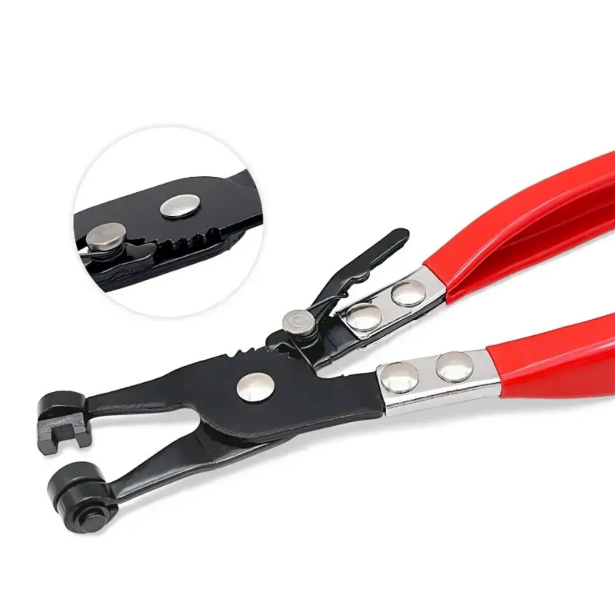 Straight Hose Clamp Pliers, Throat Type Pipe Clamp Tool, Flexible Wire Loop Clamp Pliers for Auto Repair
