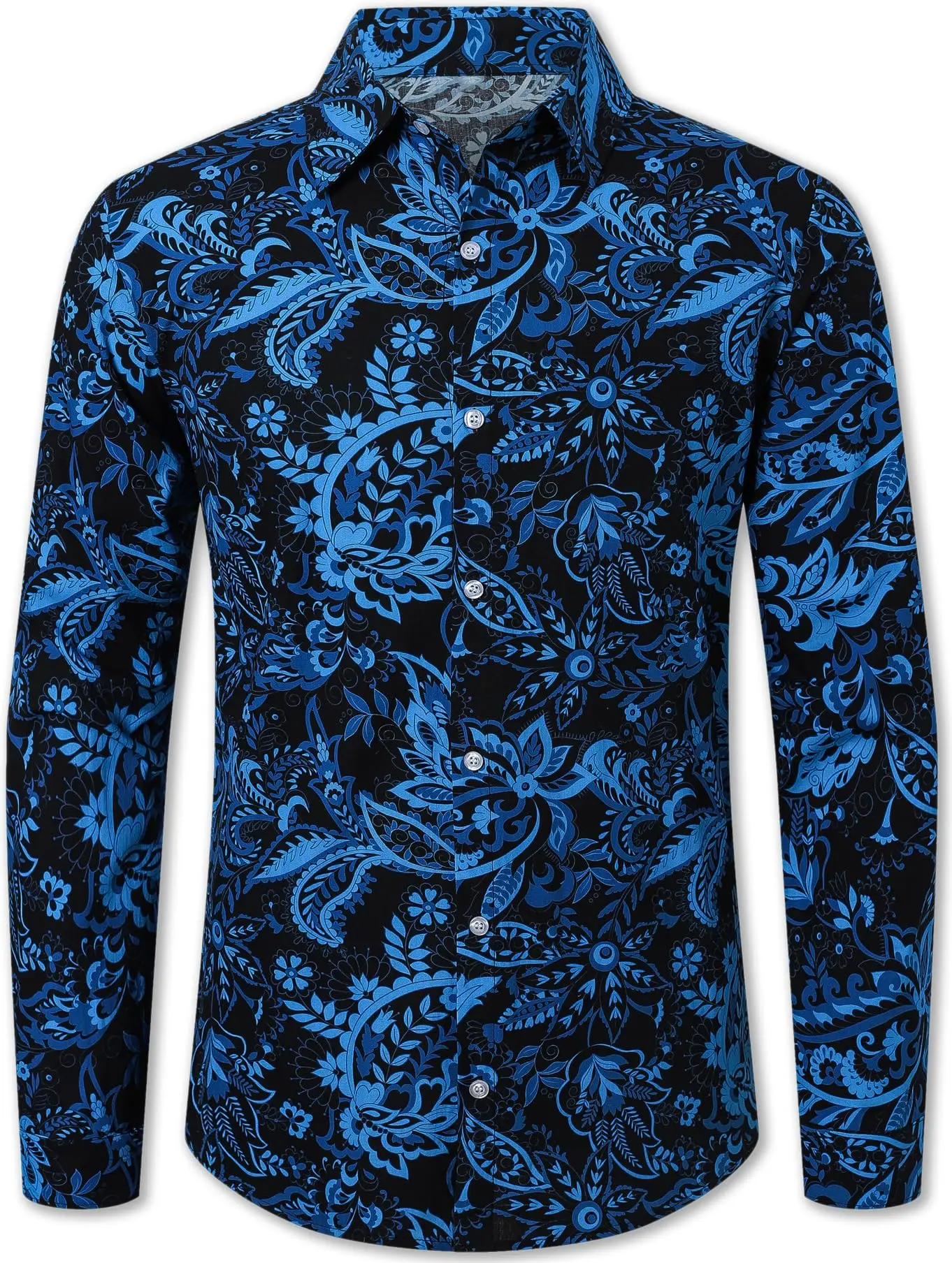 

Retro men's casual fashion trend high-quality long sleeved lapel shirt 2025 new comfortable, breathable and lightweight