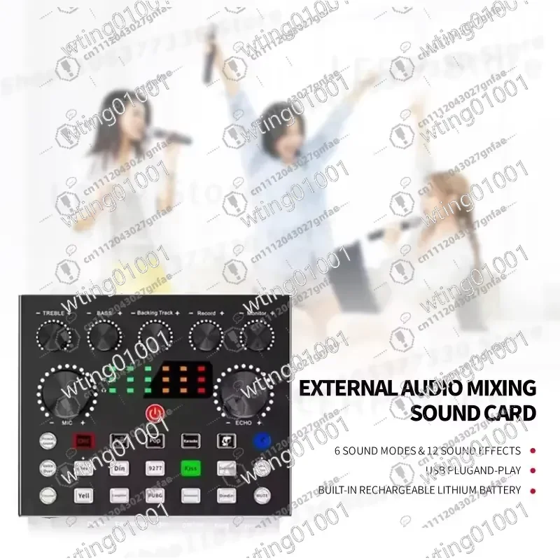 for BM800 Condenser Mic and V8S Sound Card Kit Professional Studio Recording Gear for Podcasting Live Streaming Broadcast