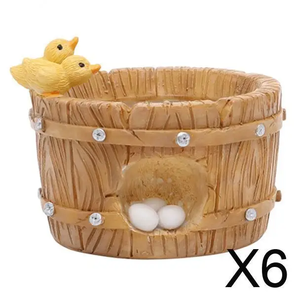 

6x горшков с дренажными отверстиями для сада, балкона, подарок для женщин, украшения, декор