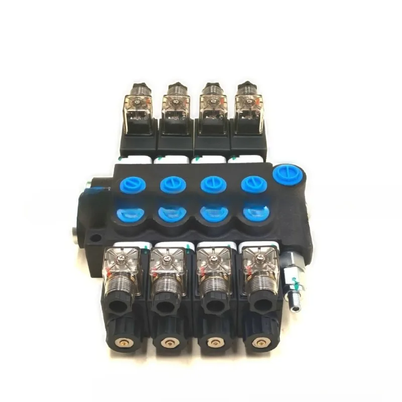4 Spool Hydraulic Solenoid Directional Control Valve 13GPM