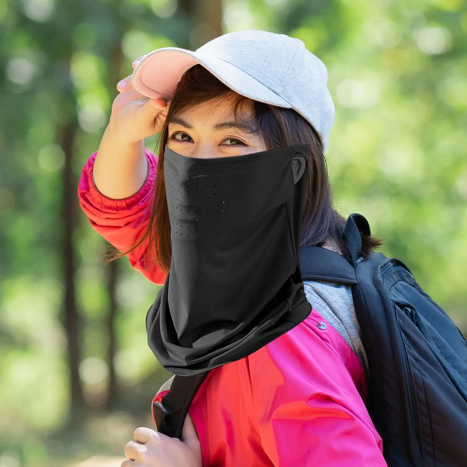 Lightweight Cooling Sun Protection Face Bandana Breathable Neck Gaiter Scarf for Women Cycling and Fishing