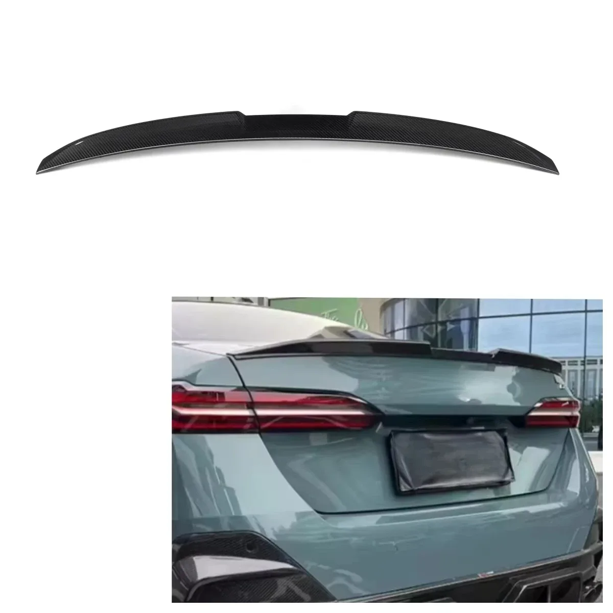 

Carbon Fiber MP Style Rear Trunk Spoiler for 5 Series G60 M5 G90 Sedan 2024+ Car Duck Tail Spoiler