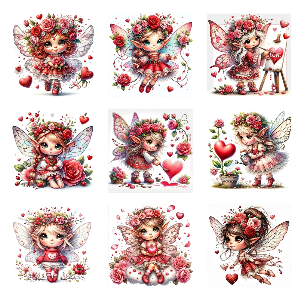 

45x45cm Full Embroidery Eco-cotton Thread 11CT Printed Fairy Cross Stitch Complete Kit Embroidery Handiwork Knitting Home Decora