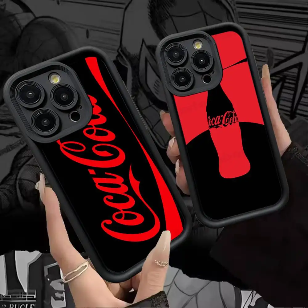 C-COCA Logo C-COLAS Silikon-Handyhülle für iPhone 17 Pro Max 16 15 14 13 12 11 Plus 17 Air