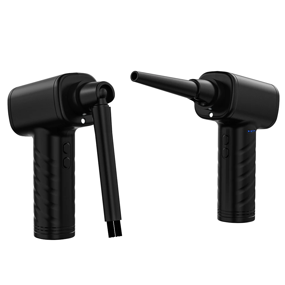 Plumero de aire eléctrico inalámbrico de 3 velocidades con luz LED para limpieza de teclado de computadora plumero de aire comprimido