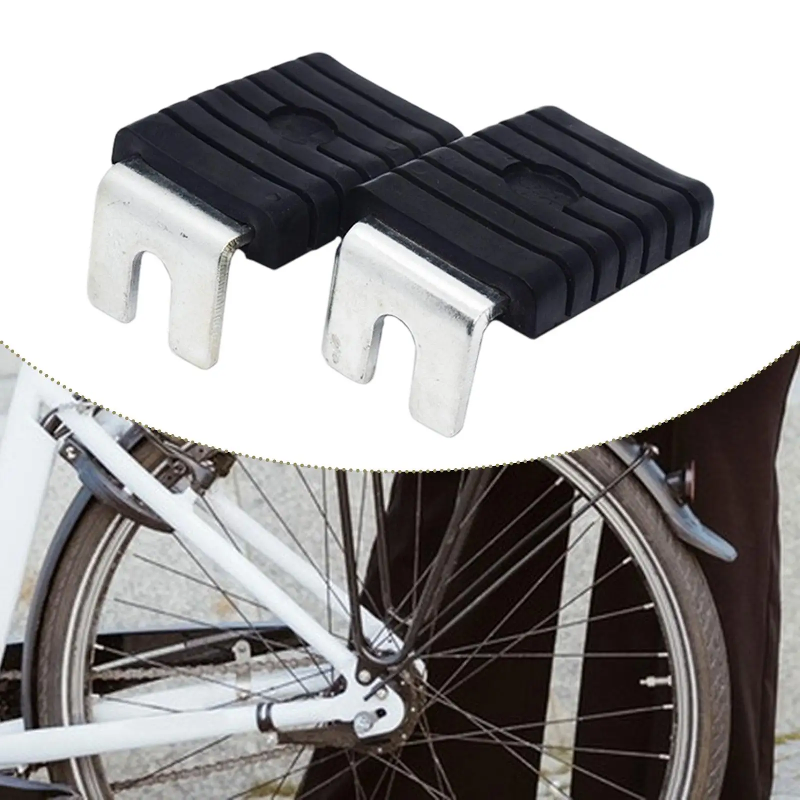 

2x задние педали велосипеда, нескользящий табурет-ступенька для аксессуаров для езды на горном велосипеде