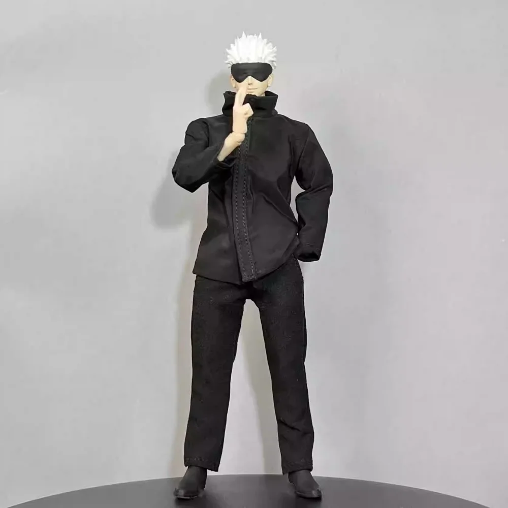 【No Figure】Handmade 1/12 Scale Male Soldier Gojo Satoru Clothing Accessories Battle Suit For 6''Action Figure Model Fit Shf - view 3