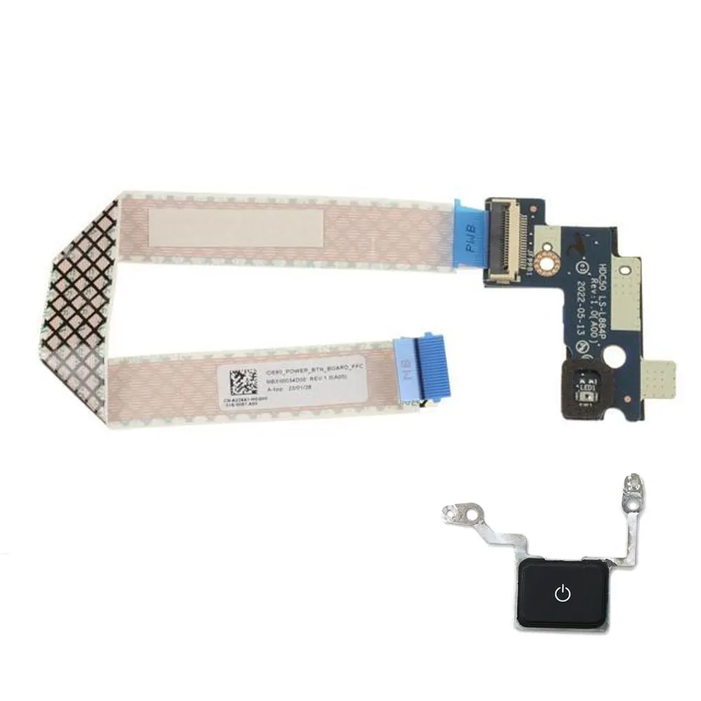 OEM For Dell Precision 7670 7680 M7670 M7680 Laptop Switch Power Button Board with Cable Repairing Accessories HDC50 LS-L884P