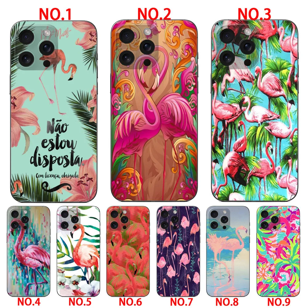 Colorful Flamingo Flamingos case  for iPhone XS Max 11 11 Pro 11 Pro Max 12 12 Mini