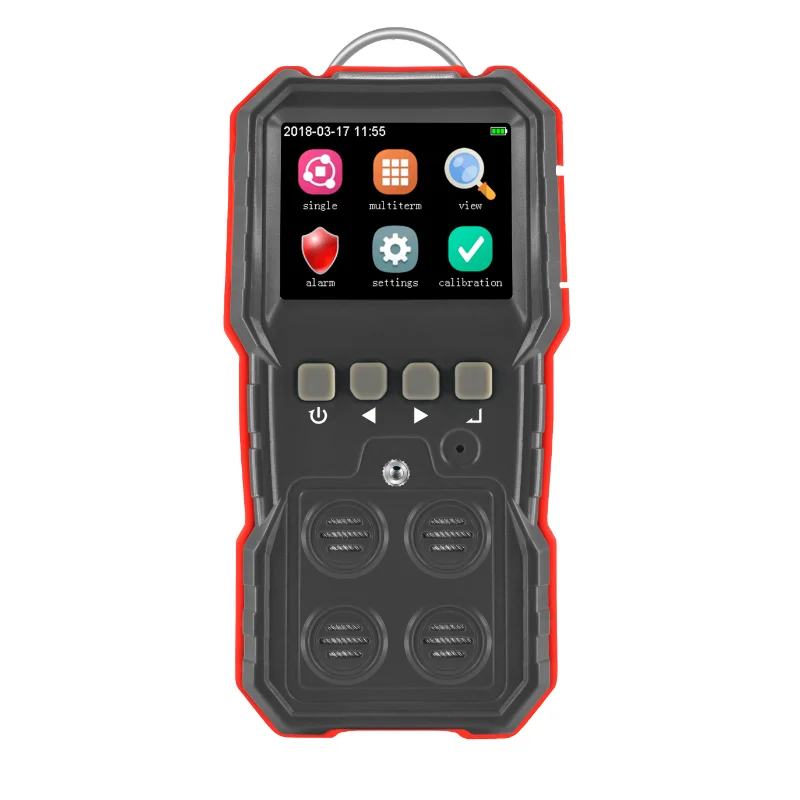 4-In-1 Co H 2S O2 Ex Multigas Gas Draagbare Gasdetector Voor Huishoudelijk Gebruik