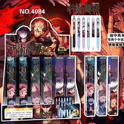 Random 6 Pcs Anime Gel Pen Cartoon ballpoint pen Cute Stationary Supplies Back To School birthday gift
