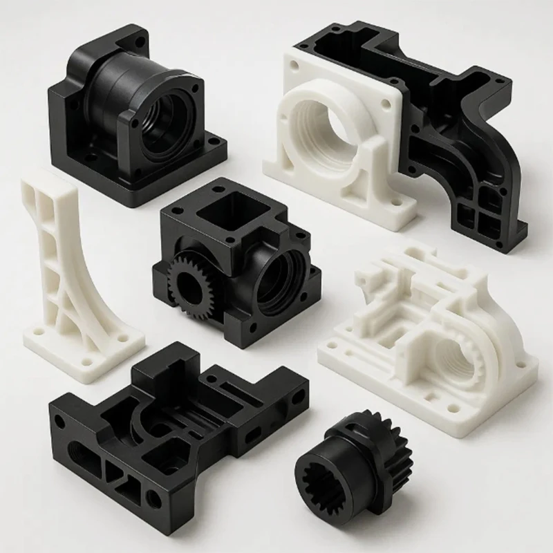 Custom CNC Machining Service Precision POM Nylon Peek Delrin Plastic Parts Manufacturer