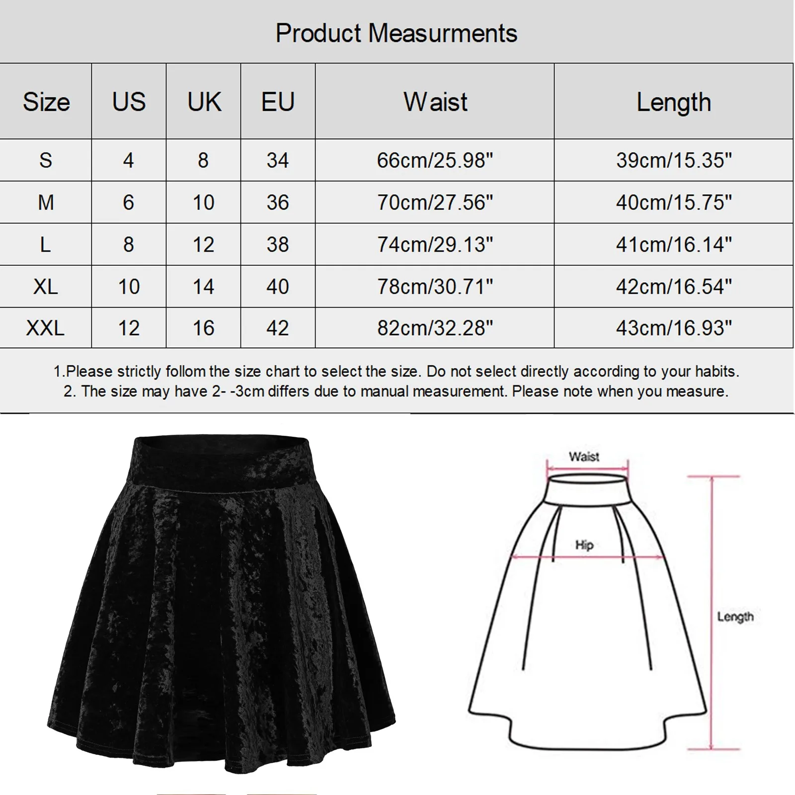 Dames Mode Hoge Taille Geplooide Effen Kleur Korte Rok Losse Pleuche Rok Dames & Meisjes Basisrok Rok Met Bretels