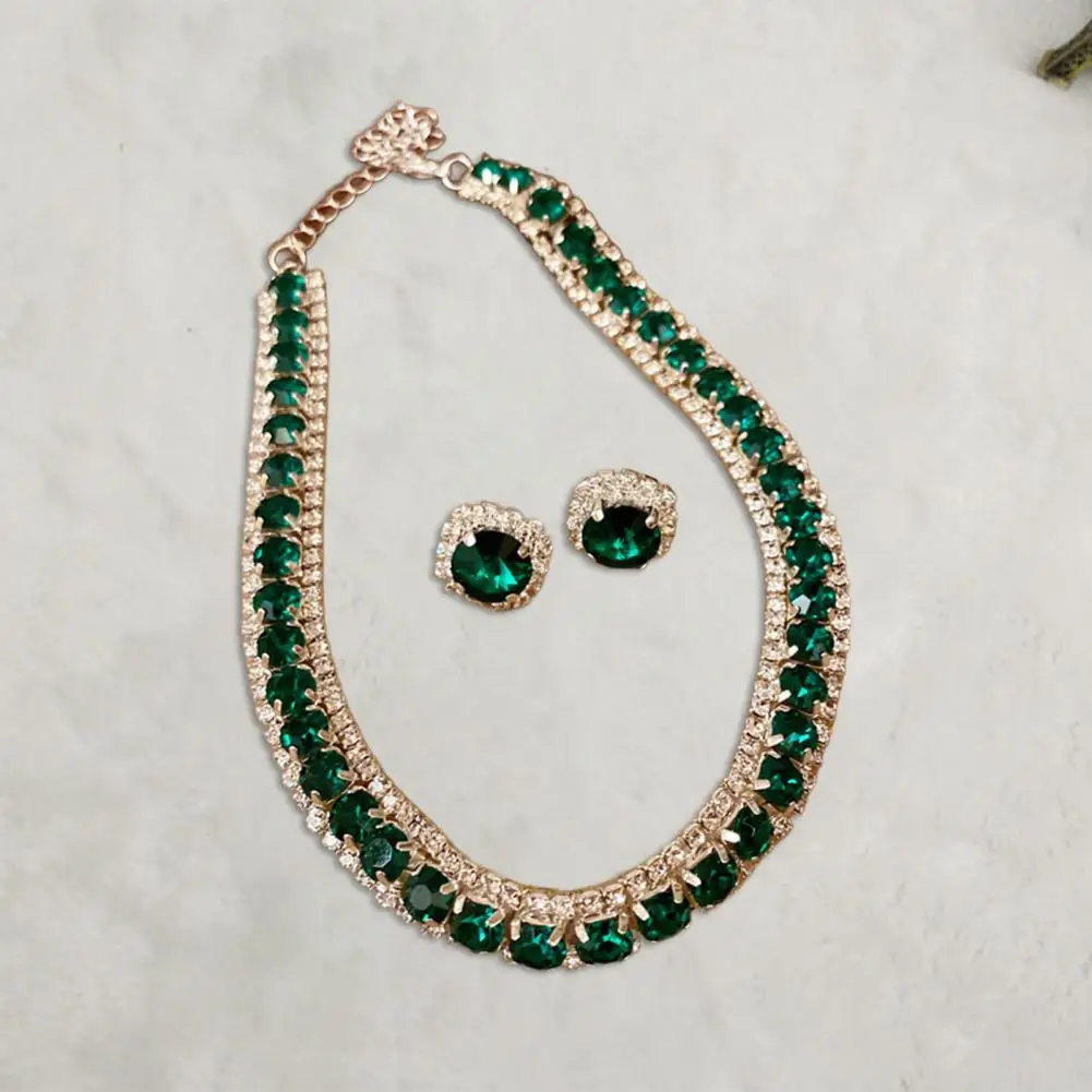 مجموعات مجوهرات النساء الزفاف زي الزفاف مجوهرات أقراط خواتم أساور قلادة قلادة