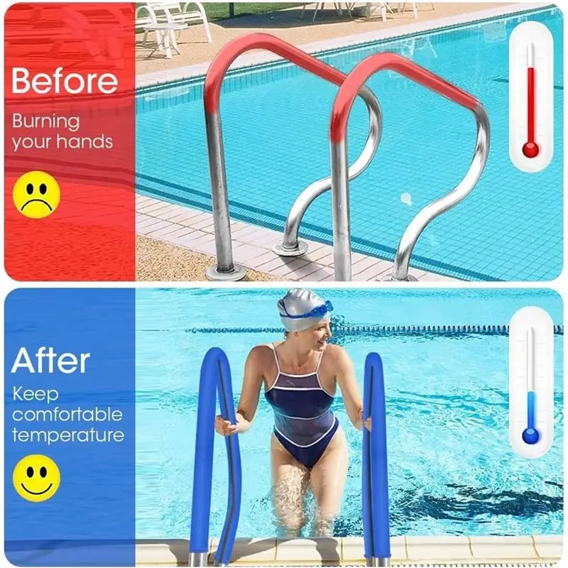 FSTE-For Pool Ladder Handle, Rail Slip Cover-Swimming For Pool Handrail Covers-For Pool Railing Cover-Hand Grip 10FT
