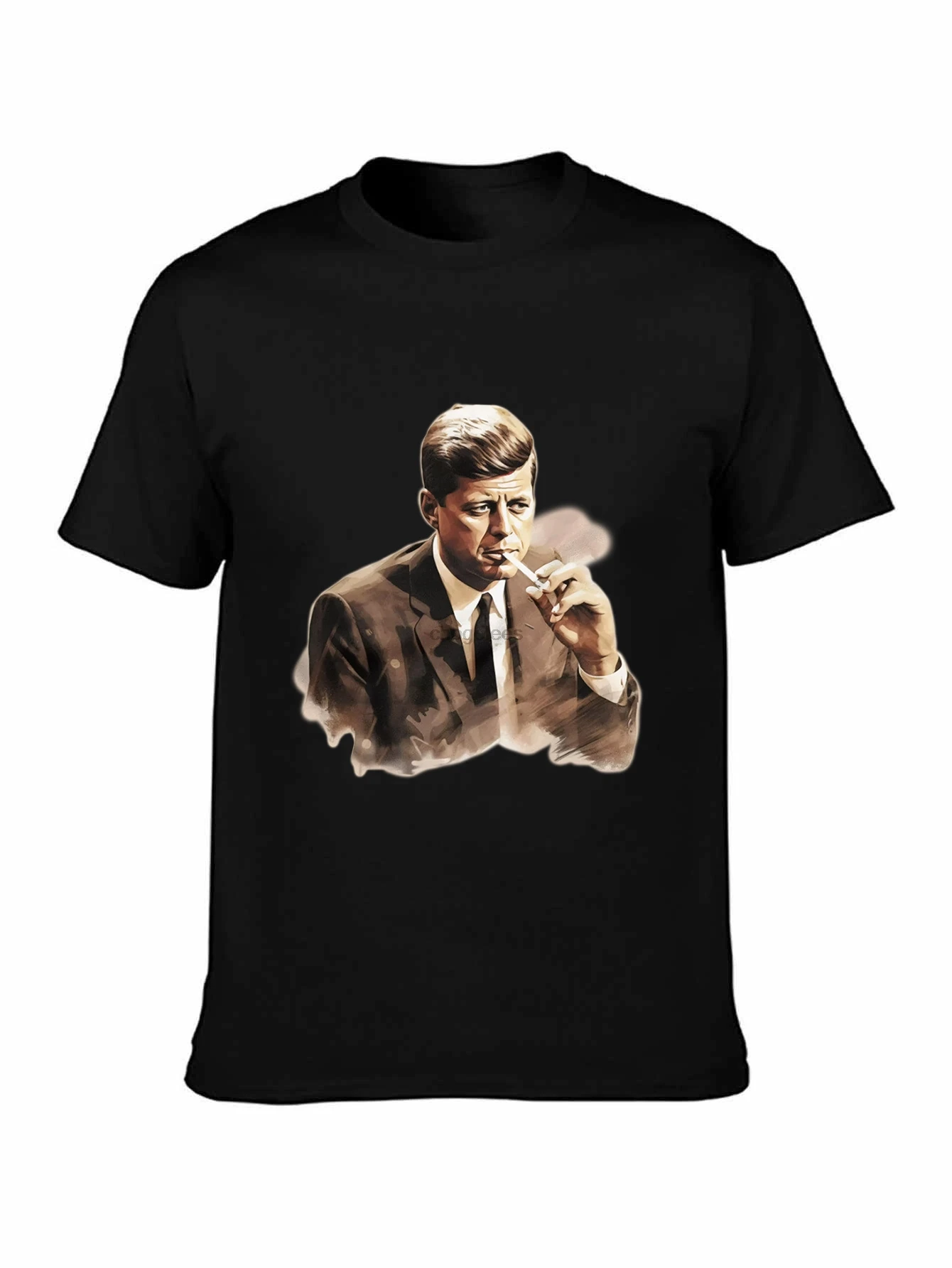 JFK camisa Presidente John F Kennedy fumar hierba camiseta divertida camiseta política Vintage camiseta de los años 60 camisa Americana divertida para hombres