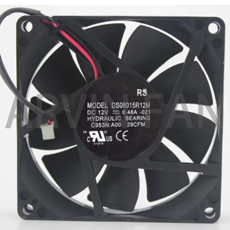 

Original Tachometer DS08015R12M 8015 80x80x15mm 12V 0.48A 8cm Server Inverter Axial Fans