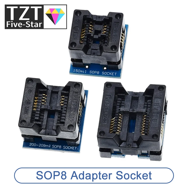 SOP16 to DIP8 Wide-body Seat Wide 150mil 200mil 208mil 209mil 300mil Programmer SOP8 Adapter Socket for EZP2010 EZP2013 CH341A