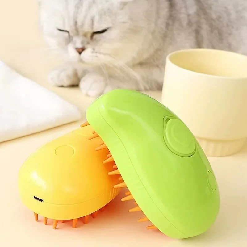 Cat Dog Steamy Brush Steam Brush Electric Sprayer for Massage Pet Grooming tool Shedding 3 in 1 Electric Sprays Massage Combs