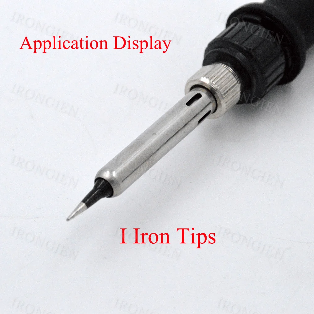 5pcs/set I+B+K+2.4D+3C Soldering Iron Tips for 900M 936 937 938 969 8586 852D Electric Soldering Iron Copper Welding Tips Black
