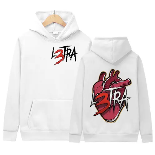 Imagen 2 del producto Sudadera con capucha del cantante Luar La L Album L3TRA Mark para hombre y mujer, suéter de moda Retro Harajuku, jersey de Hip Hop, ropa de calle de gran tamaño